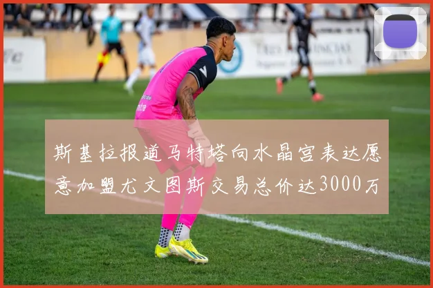 斯基拉报道马特塔向水晶宫表达愿意加盟尤文图斯交易总价达3000万欧元